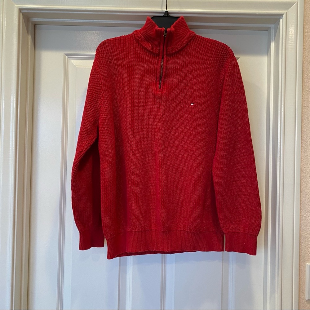 TOMMY HILFIGER Men's Quarter Zip Sweater